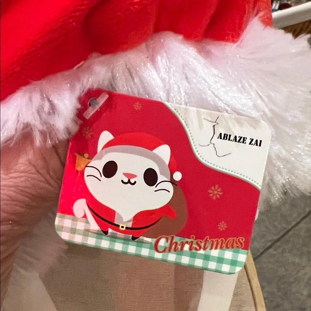 Ablaze ZAI Christmas Cat Santa Hat